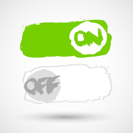 On Off Switch. Toggle switchのイラスト素材
