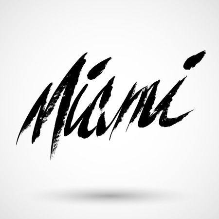 Miami grunge signのイラスト素材