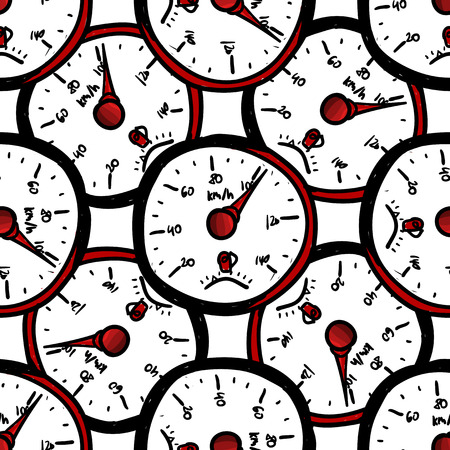 Sport speedometer pattern. Simple illustration of sport speedometer vector pattern for webのイラスト素材