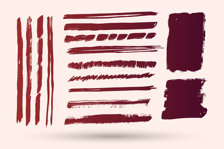 Set of grunge banners.Grunge backgrounds.Abstract vector template.のイラスト素材