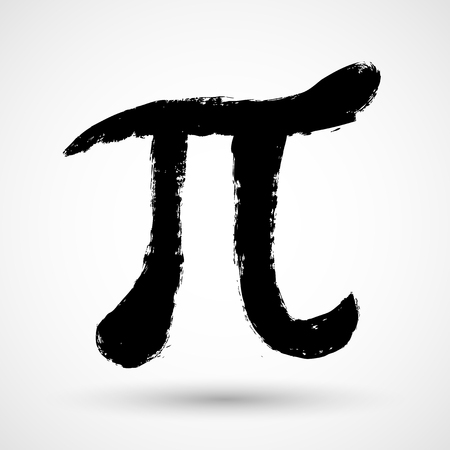Pi Sign Grunge Vectorのイラスト素材
