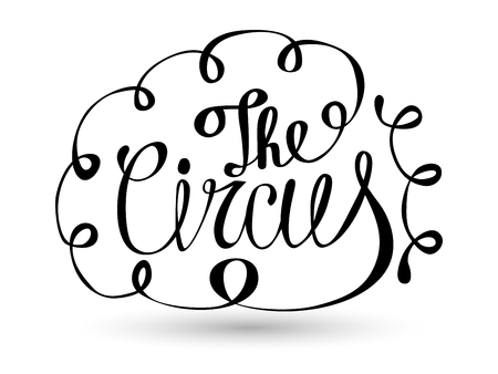 Circus lettering sign. Vector illustrationのイラスト素材