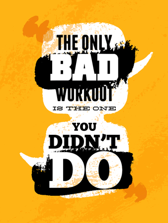 Gym Inspiring Creative Motivation Quote Template. Vector Typography Banner Design Concept On Grunge Texture Rough Backgroundのイラスト素材