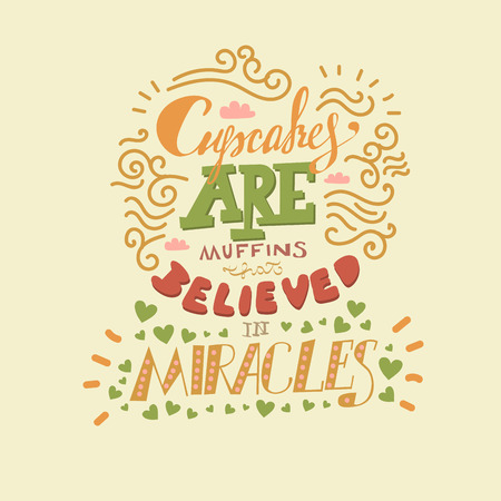 Funny hand drawn vector motivating calligraphy lettering. Inspiring positive saying for cards, motivational posters and t-shirtのイラスト素材