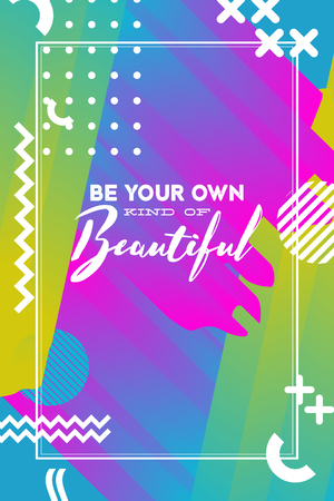 Fitness inspirational motivation quoteのイラスト素材