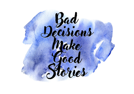 Watercolor colorful background with typography illustration. Can be used as print for poster, t shirt, postcard. Quote for wall poster or mood board. Home decoration.の写真素材