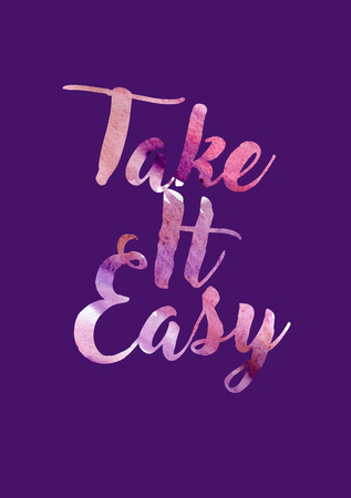 Typography illustration with watercolor colorful letters. Can be used as print for poster, t shirt, postcard. Quote for wall poster or mood board. Home decoration.の写真素材