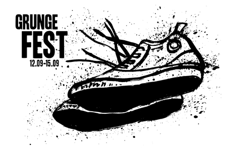 Rock festival poster. Slogan graphic for t shirtのイラスト素材