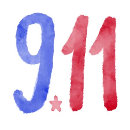Patriot day USA Never forget 9.11 vector poster. Patriot Day, September 11, We will never forget