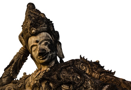 The Old Sleeping Buddhaの写真素材