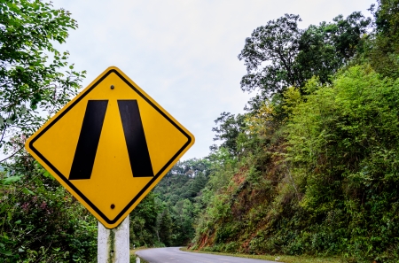 Narrow Road Traffic Sign