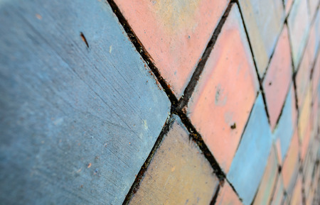 View of Old Colorful Tile Background,Photo takeitn on  December 10, 2013