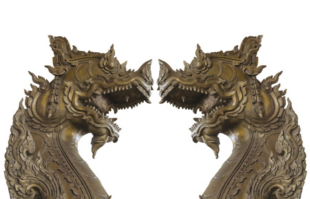 Kraison Rajasri Statue on White Background with Clipping Pathの写真素材