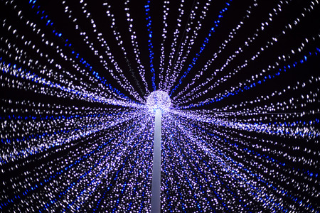 Christmas lights in the cityの写真素材