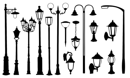 street light collageのイラスト素材