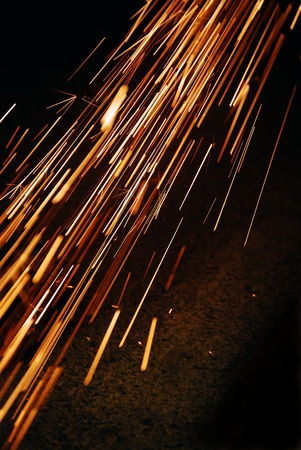 sparks on black