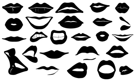 lips setのイラスト素材