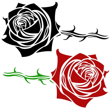 rose illustrationのイラスト素材