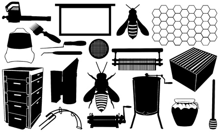 beekeeping setのイラスト素材