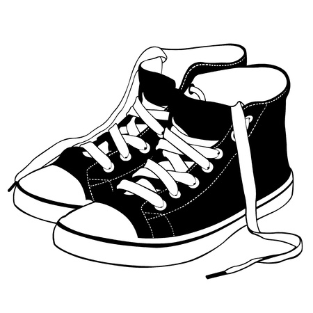 illustration of shoes isolatedのイラスト素材