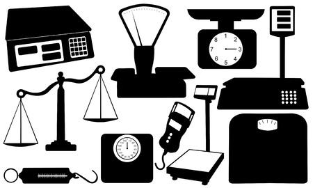 set of different scalesのイラスト素材