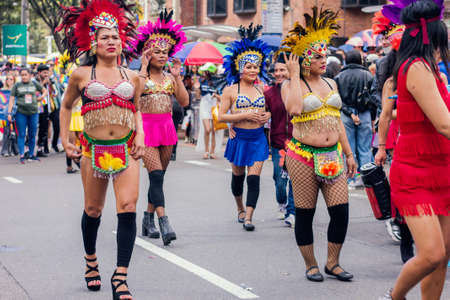Mass attendance at the BogotÃ¡ LGBT March thousands of people attended to commemorate LGBT pride...