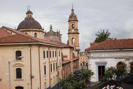La Candelaria neighborhood from the Gabriel GarcÃ­a MÃ¡rquez Cultural Center, in the historic...
