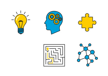 Innovation and Ideas Vector Icon Setの素材