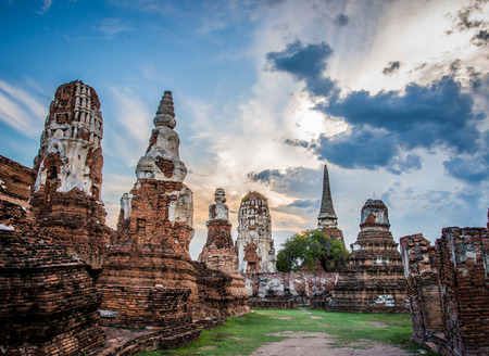 world heritage thai is the most purpose of tourism at Phra Nakon Si Ayutthaya Thailandの写真素材