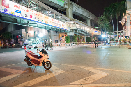 Bangkok, Thailand - August 13, 2015:Bomb explosion inside one of Bangkok most popular tourist Ratchaprasong Junction.のeditorial素材