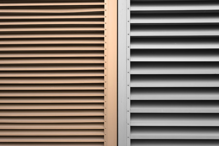 Abstract symbol idea. difference of life, Aluminium grill for ventilationの写真素材