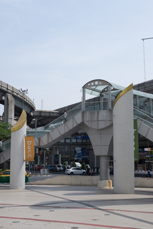 BANGKOK, THAILAND - FEBRUARY 7,2016 : Front side view of Bangkok art and culture center, Pathumwan junction near siam square popular tourist attraction, Bangkok Thailand,Feb 7 2016.のeditorial素材