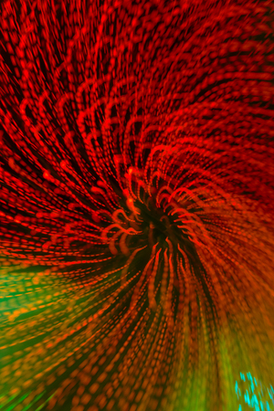 Abstract symbol idea, go to the future, Speed light bokeh