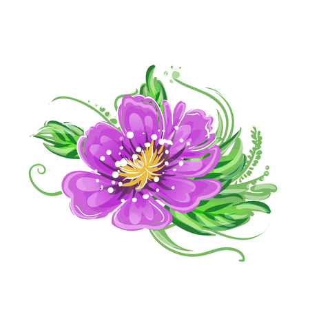 Colorful spring flowers. Vector illustration EPS 10のイラスト素材
