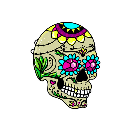 Design for the day of death or Halloween.のイラスト素材