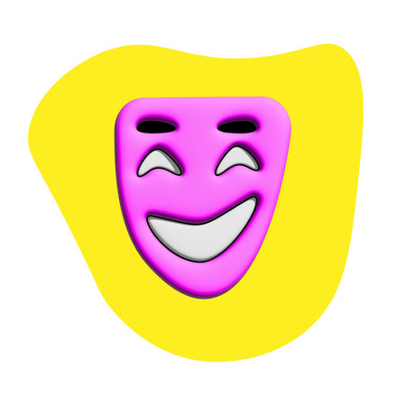 A mask of joy for every dayの写真素材