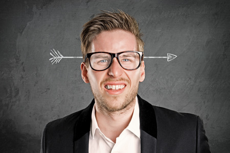 Arrow through the Headの写真素材