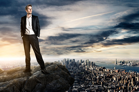 business man success conceptの写真素材