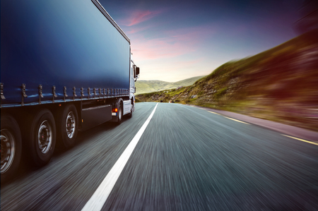 Truck and Skylineの写真素材