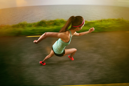 Running Womanの写真素材