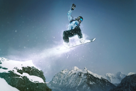 Snowboard Jumpの写真素材