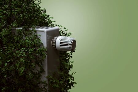 Regenerative heating technology (3D rendering)の写真素材