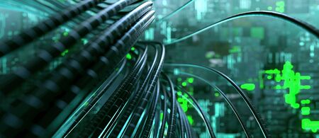 Cable in server room