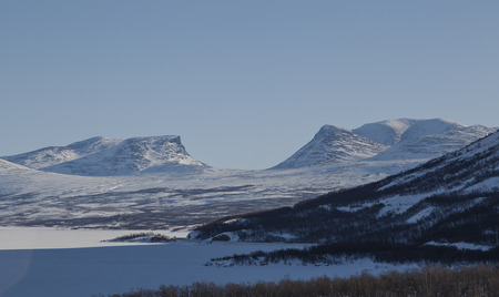 Lapporten the gate to Abisko national parkの写真素材