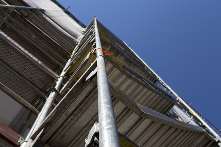 A scaffolding for reaching the top and work safely