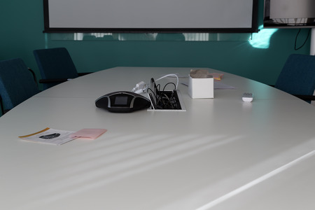 A conference room with a little tighter cropの写真素材