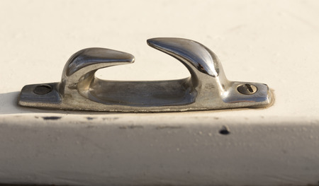 A holder for a rope on a boat