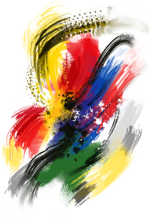 Background art , brush , texture - Stock Imageの写真素材