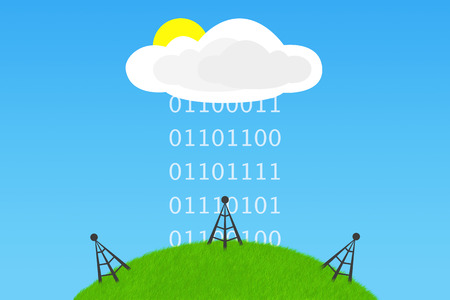 Cloud computing opportunities for a brighter futureの写真素材