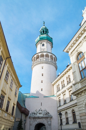 Fire tower in Sopron, Hungaryの写真素材